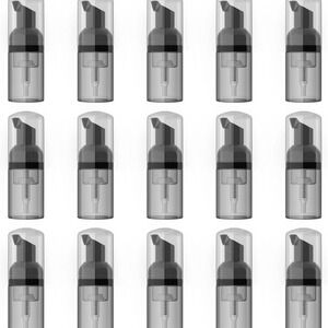 New 15 Pack Black Foam Soap Dispenser Bottles Empty 1 oz Travel Refillable